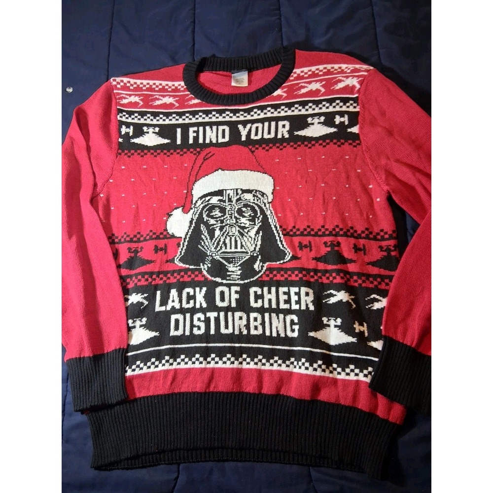 Star Wars Death Vader‎ Size XL Xmas Christmas Ugly Sweater Red New